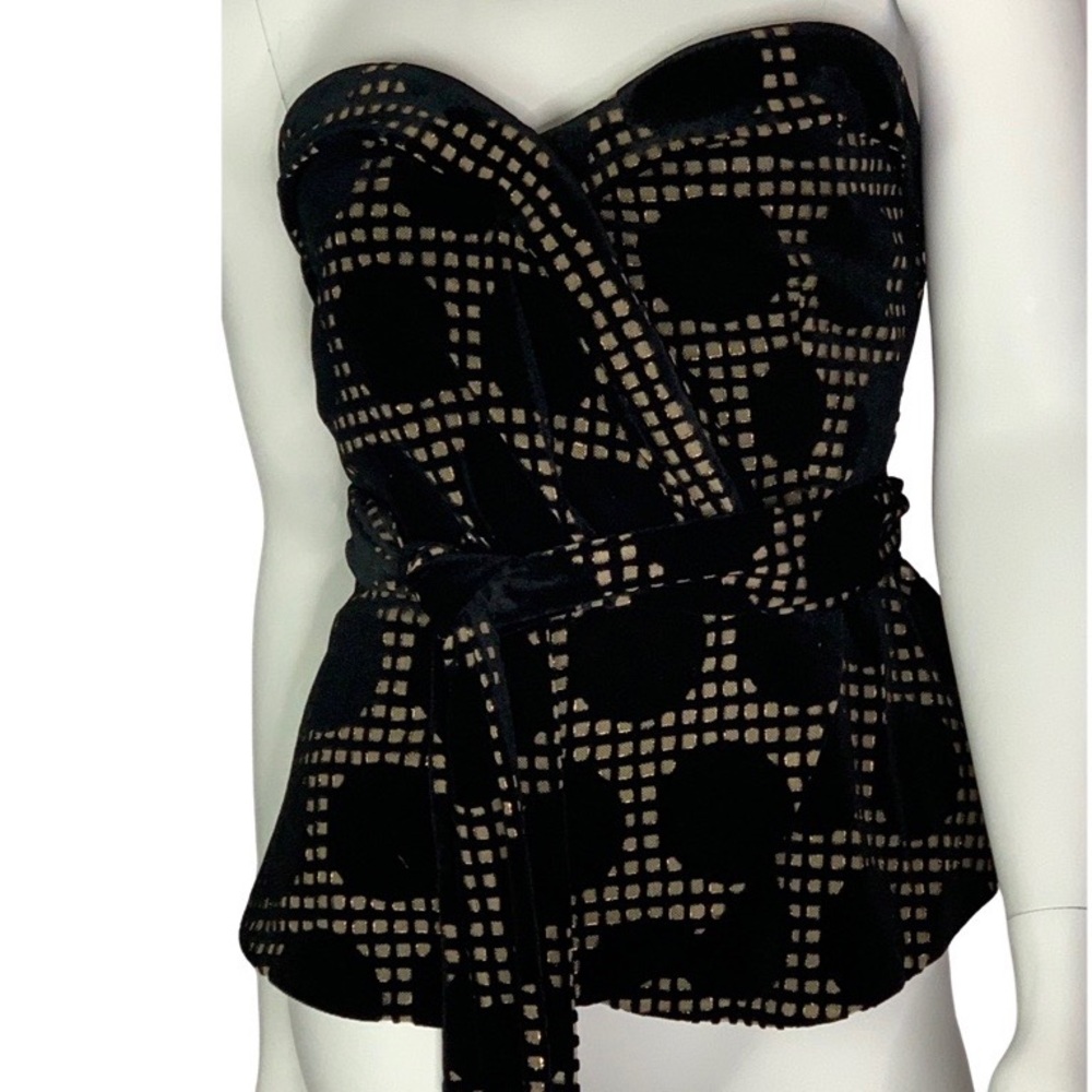Eva Franco strapless top in size S